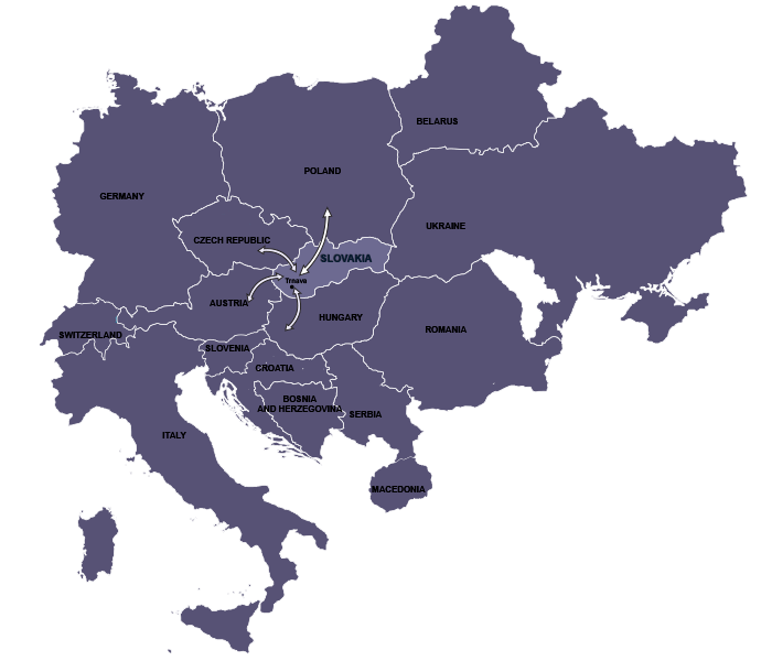 International transport map